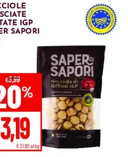 Nocciole sgusciate tostate IGP Saper di Sapori
