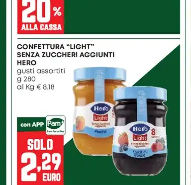 Confettura light Hero