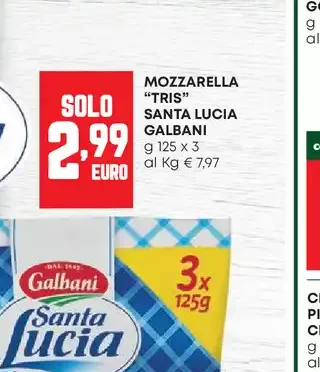 Mozzarella Santa Lucia Galbani