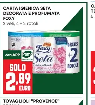 Carta igienica seta decorata e profumata Foxy