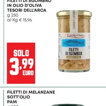 Filetti di sgombro in olio d'oliva