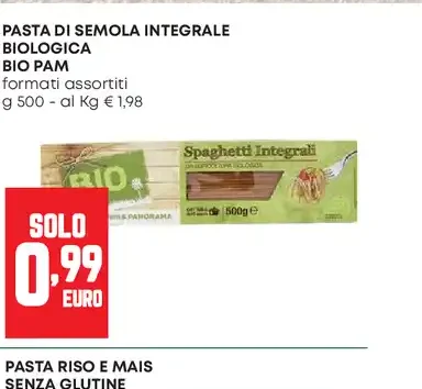 Pasta di semola integrale biologica