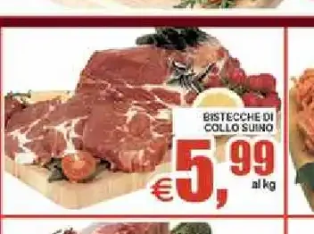 Bistecche di collo suino