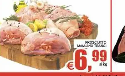 Prosciutto di maialino trancio