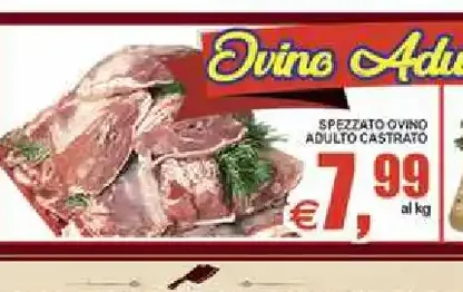 Spezzato ovino adulto castrato