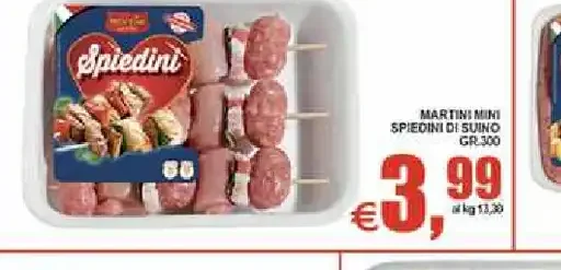 Mini spiedini di suino