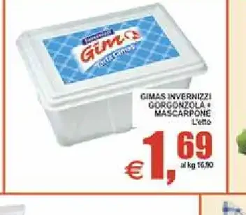 Gimass inverselli gorgonzola e mascarpone