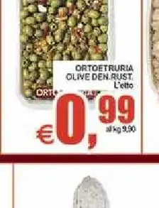 Olive verdi rustiche