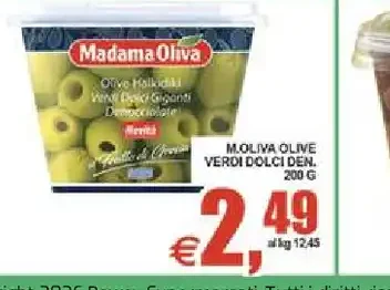 Olive verdi dolci