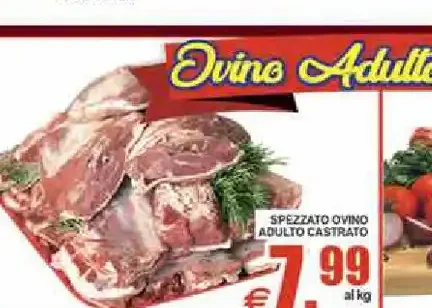 Spezzato ovino adulto castrato