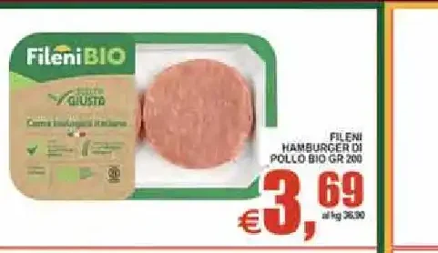 Hamburger pollo bio