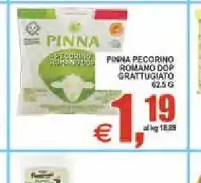 Pinna pecorino romano grattugiato