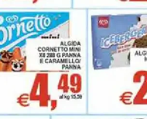 Cornetto panna e caramello