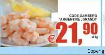 Code gambero argentino