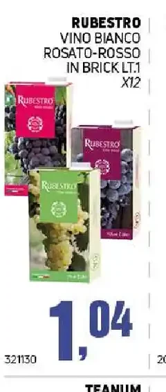 Vino Rubestro Bianco Rosato-Rosso