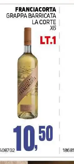 Franciacorta Grappa Barrique