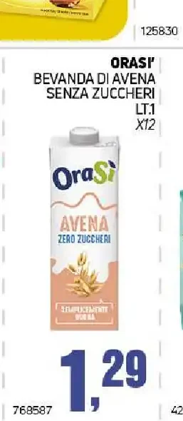 Bevanda di avena OraSì
