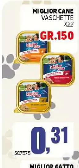 Cibo per cani vaschette