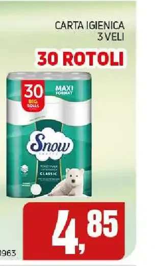 Carta igienica Snow 3 veli