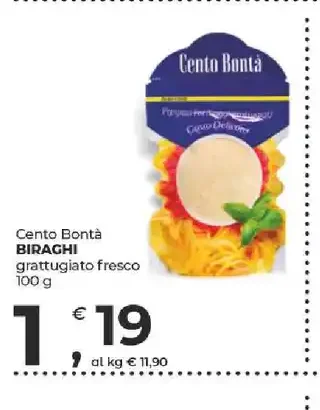 Cento Bontà Biraghi grattugiato fresco