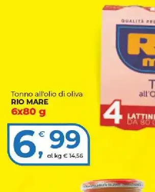 Tonno all'olio di oliva Rio Mare