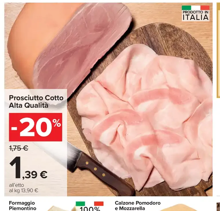 Prosciutto cotto alta qualità