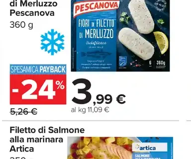 Fiori di Filetto di Merluzzo
