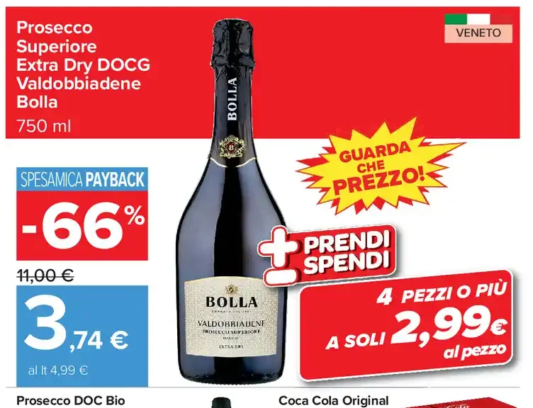 Prosecco Superiore Extra Dry DOCG Valdobbiadene Bolla