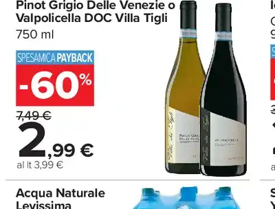 Pinot Grigio Delle Venezie o Valpolicella DOC Villa Tigli