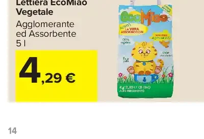 Lettiera EcoMiao Vegetale
