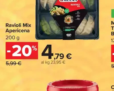 Ravioli mix apericena