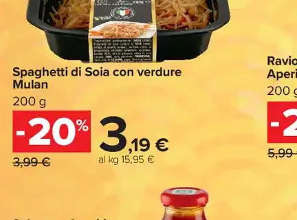 Spaghetti di soia con verdure