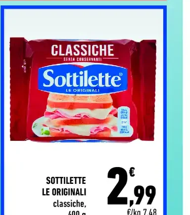 Sottilette Le Originali