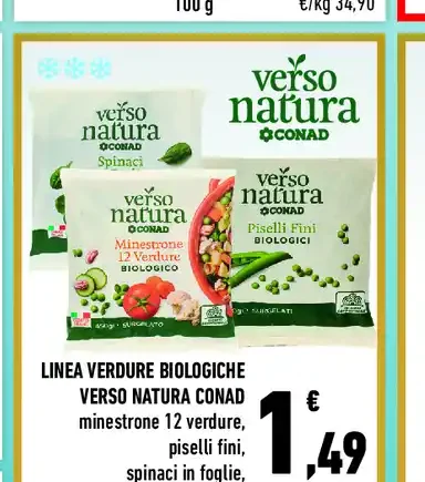 Linea verdure biologiche Verso Natura Conad
