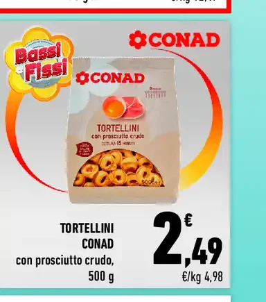 Tortellini Conad con prosciutto crudo