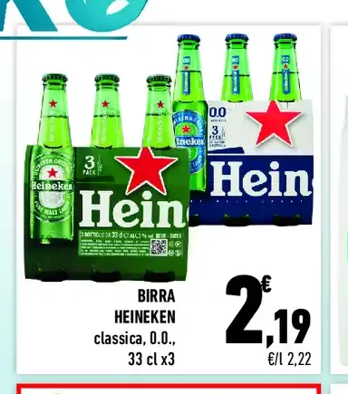 Birra Heineken classica