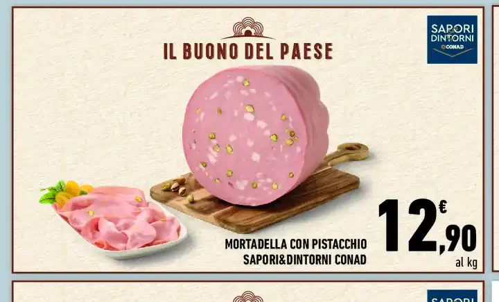 Mortadella con pistacchio Sapori&Dintorni Conad