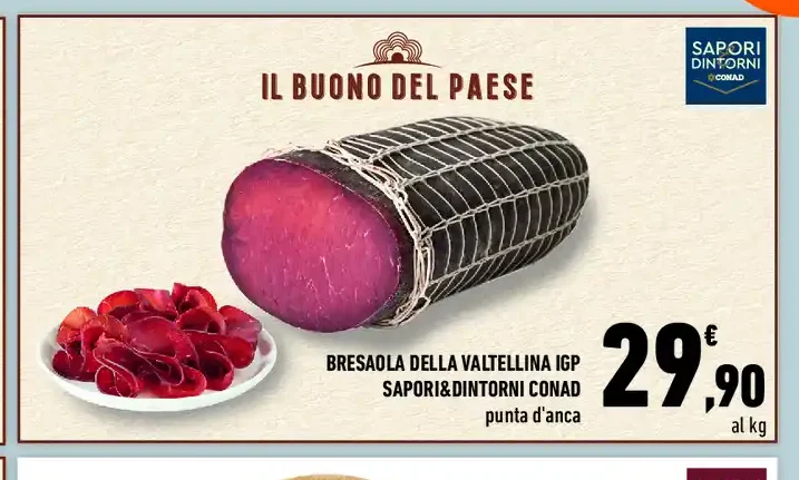 Bresaola della valtellina IGP Sapori&Dintorni Conad