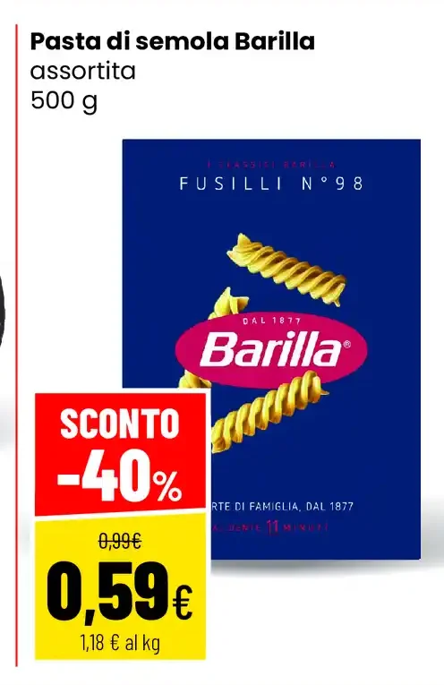 Pasta di semola Barilla assortita