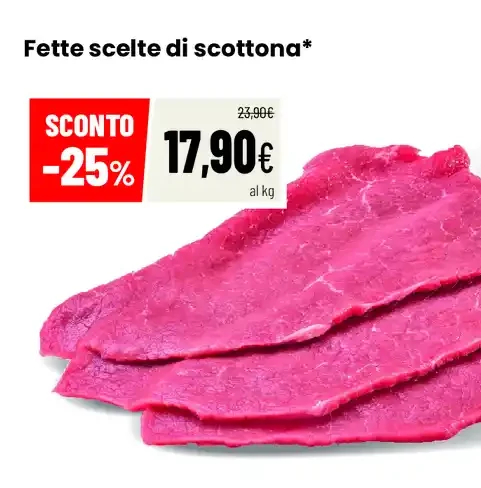 Fette scelte di scottona