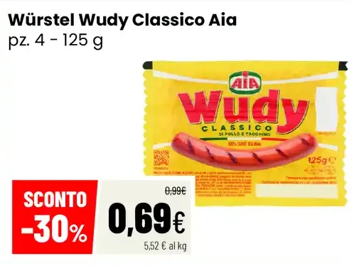 Würstel Wudy Classico Aia