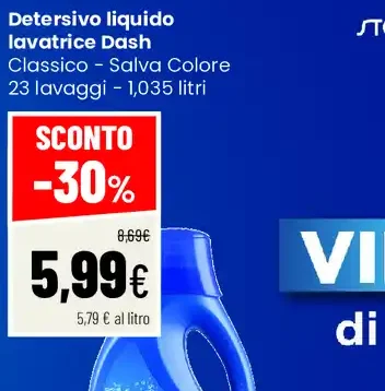 Detersivo liquido lavatrice Dash