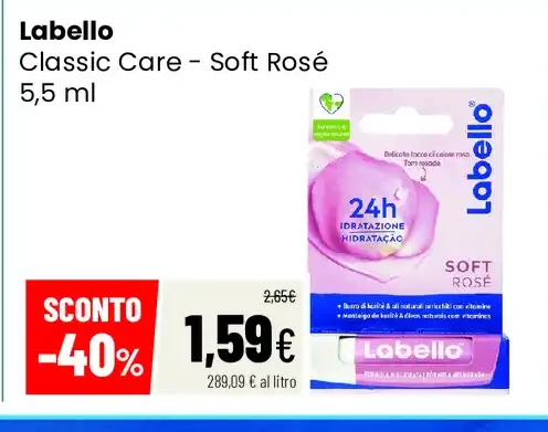 Labello Classic Care Soft Rosé