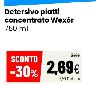 Detersivo piatti concentrato Wexór