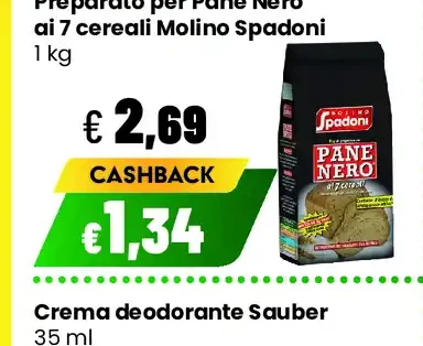 Preparato per Pane Nero ai 7 cereali Molino Spadoni