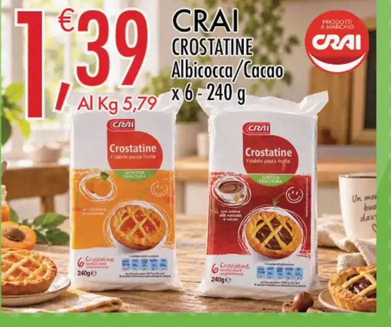 Crostatine albicocca/cacao