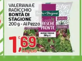 Valerianella e radicchio bonta di stagione