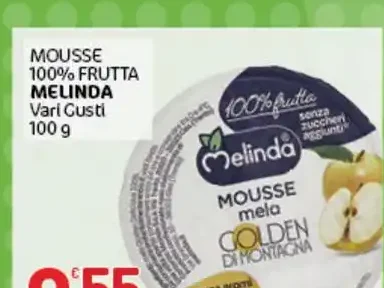Mousse 100% frutta mela