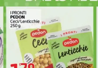 I pronti Pedon ceci/lenticchie