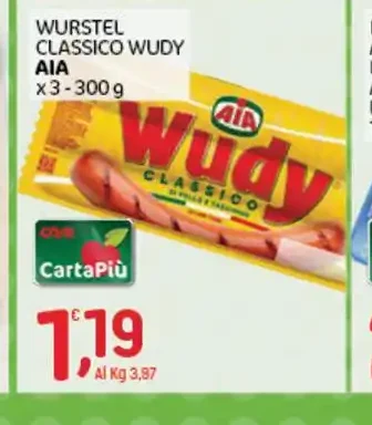 Wurstel classico Wudy AIA